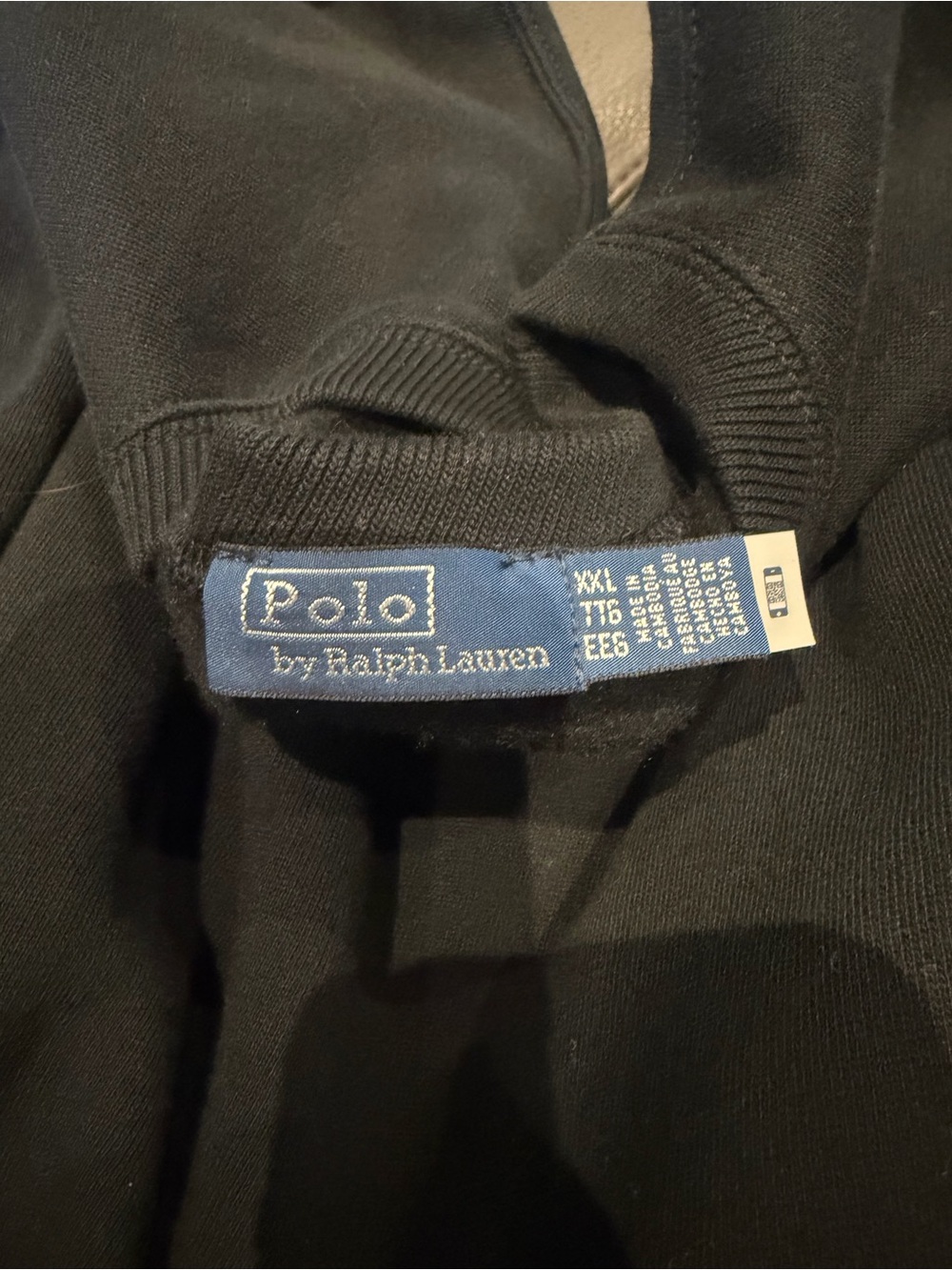 Polo by Ralph Lauren Black Fleece Crewneck Sweatshirt AND Sweatpants- Never Worn - Picture 7 of 8